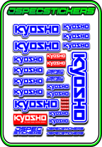 KYOSHO STICKER SHEET A5 - Jspec Stickers