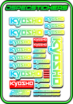 KYOSHO STICKER SHEET A5 - Jspec Stickers