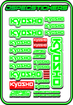 KYOSHO STICKER SHEET A5 - Jspec Stickers