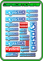 KYOSHO STICKER SHEET A5 - Jspec Stickers