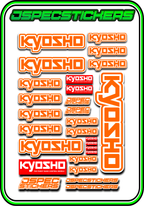 KYOSHO STICKER SHEET A5 - Jspec Stickers