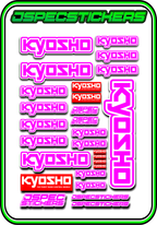 KYOSHO STICKER SHEET A5 - Jspec Stickers