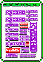 KYOSHO STICKER SHEET A5 - Jspec Stickers