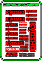 KYOSHO STICKER SHEET A5 - Jspec Stickers
