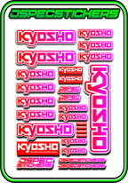 KYOSHO STICKER SHEET A5 - Jspec Stickers