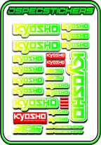 KYOSHO STICKER SHEET A5 - Jspec Stickers