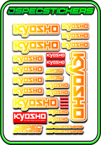 KYOSHO STICKER SHEET A5 - Jspec Stickers