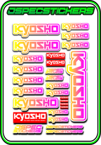 KYOSHO STICKER SHEET A5 - Jspec Stickers