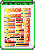 KYOSHO STICKER SHEET A5 - Jspec Stickers