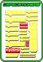 KYOSHO STICKER SHEET A5 - Jspec Stickers