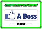 LIKE A BOSS BUMPER STICKER - Jspec Stickers