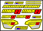 MUGEN SEIKI MBX8 STICKER SHEET A5 - Jspec Stickers