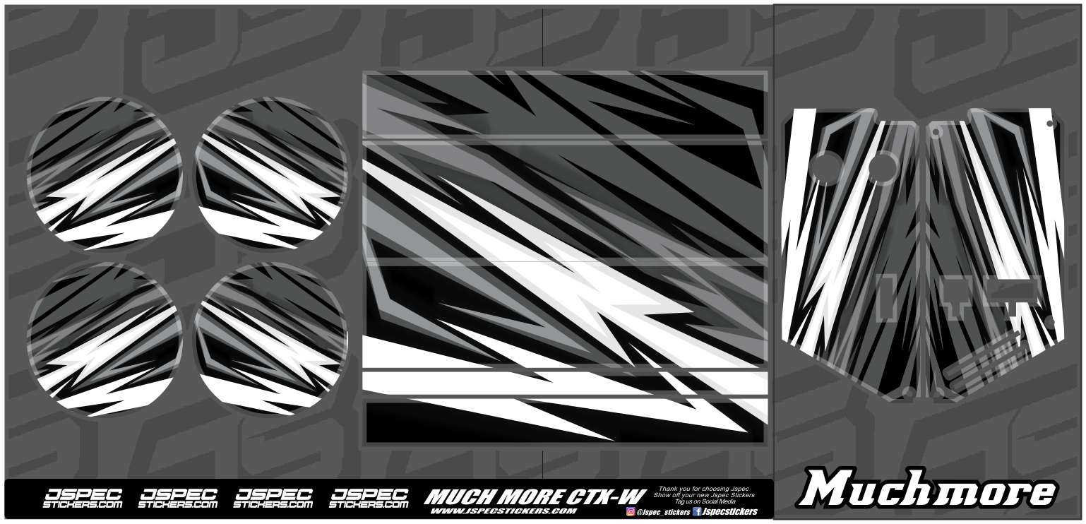 MUCH MORE CTX-W TYRE WARMER JWRAP - Jspec Stickers