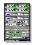 Mugen Seiki MTC2 Sticker Sheet - Jspec Stickers