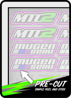 Mugen Seiki MTC2 Sticker Sheet - Jspec Stickers