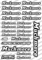 MUCHMORE RACING RC STICKER SHEET A5 'RK EDITION' - Jspec Stickers