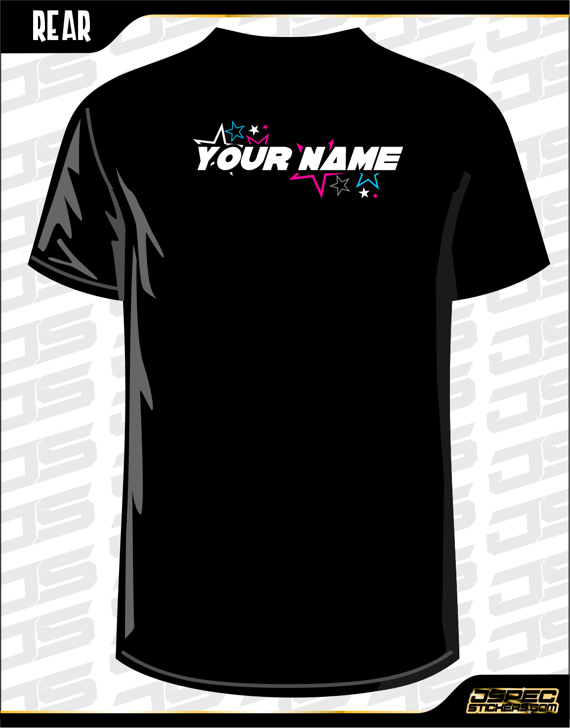 MUGEN SEIKI 'STARS' RC TSHIRT with Sponsors - Jspec Stickers