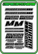 MUGEN SEIKI STICKER SHEET A5 - Jspec Stickers