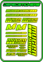 MUGEN SEIKI STICKER SHEET A5 - Jspec Stickers