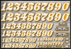 RC CAR NUMBER DECAL SHEET STYLE 1 - Jspec Stickers