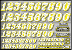 RC CAR NUMBER DECAL SHEET STYLE 1 - Jspec Stickers