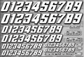 RC CAR NUMBER DECAL SHEET STYLE 2 - Jspec Stickers
