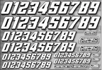 RC CAR NUMBER DECAL SHEET STYLE 2 - Jspec Stickers
