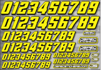 RC CAR NUMBER DECAL SHEET STYLE 2 - Jspec Stickers