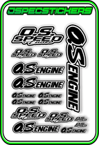 OS ENGINES STICKER SHEET A5 - Jspec Stickers