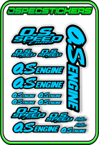 OS ENGINES STICKER SHEET A5 - Jspec Stickers