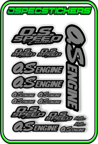 OS ENGINES STICKER SHEET A5 - Jspec Stickers