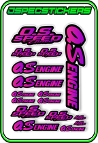 OS ENGINES STICKER SHEET A5 - Jspec Stickers