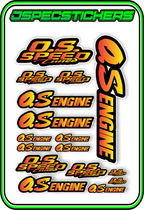 OS ENGINES STICKER SHEET A5 - Jspec Stickers