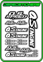 OS ENGINES STICKER SHEET A5 - Jspec Stickers