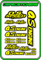 OS ENGINES STICKER SHEET A5 - Jspec Stickers