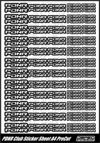 PDNR Club Logo Sticker Sheet - Jspec Stickers