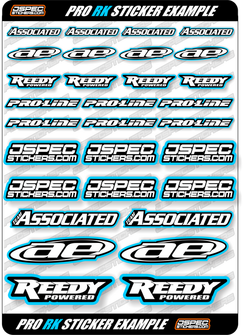 RK EDITION CUSTOM PRO STICKER SHEET