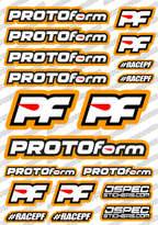 PROTOFORM RC STICKER SHEET A5 'RK EDITION' - Jspec Stickers
