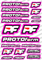 PROTOFORM RC STICKER SHEET A5 'RK EDITION' - Jspec Stickers