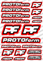 PROTOFORM RC STICKER SHEET A5 'RK EDITION' - Jspec Stickers