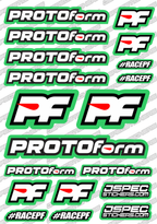 PROTOFORM RC STICKER SHEET A5 'RK EDITION' - Jspec Stickers