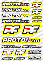 PROTOFORM RC STICKER SHEET A5 'RK EDITION' - Jspec Stickers