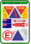 RACE CAR CAMS STICKERS BIG - Jspec Stickers