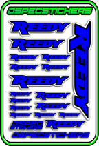 REEDY RC STICKER SHEET A5 - Jspec Stickers
