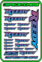 REEDY RC STICKER SHEET A5 - Jspec Stickers