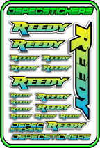 REEDY RC STICKER SHEET A5 - Jspec Stickers