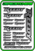 REEDY RC STICKER SHEET A5 - Jspec Stickers