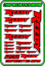 REEDY RC STICKER SHEET A5 - Jspec Stickers