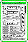 REEDY RC STICKER SHEET A5 - Jspec Stickers