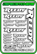 REEDY RC STICKER SHEET A5 - Jspec Stickers